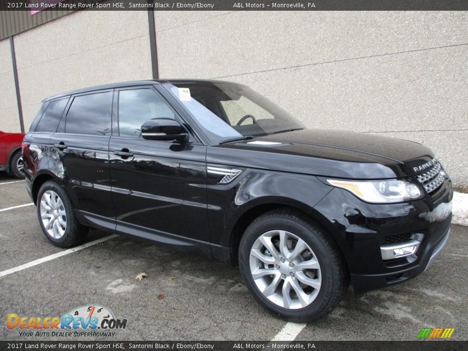 2017 Land Rover Range Rover Sport HSE Santorini Black / Ebony/Ebony Photo #1