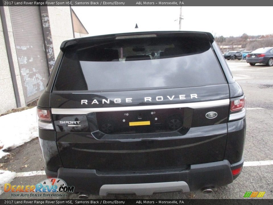 2017 Land Rover Range Rover Sport HSE Santorini Black / Ebony/Ebony Photo #4