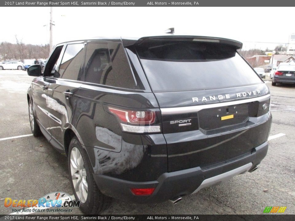 2017 Land Rover Range Rover Sport HSE Santorini Black / Ebony/Ebony Photo #5
