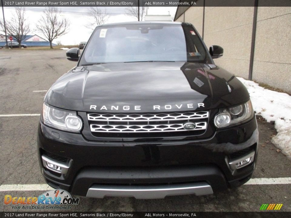 2017 Land Rover Range Rover Sport HSE Santorini Black / Ebony/Ebony Photo #8
