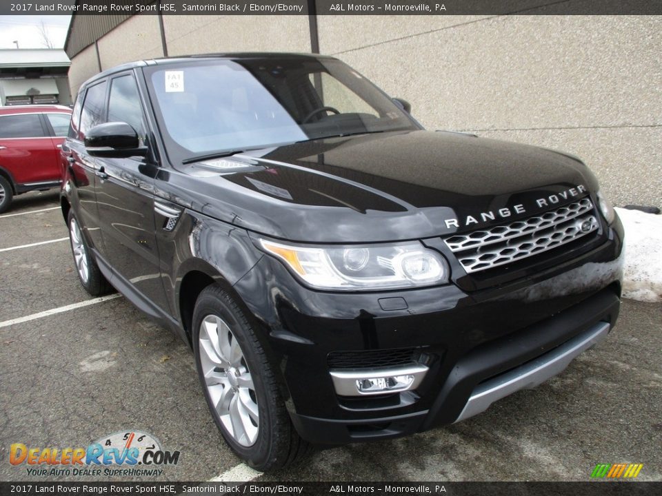 2017 Land Rover Range Rover Sport HSE Santorini Black / Ebony/Ebony Photo #9