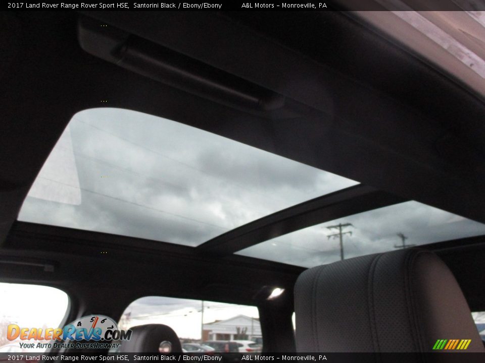 2017 Land Rover Range Rover Sport HSE Santorini Black / Ebony/Ebony Photo #11