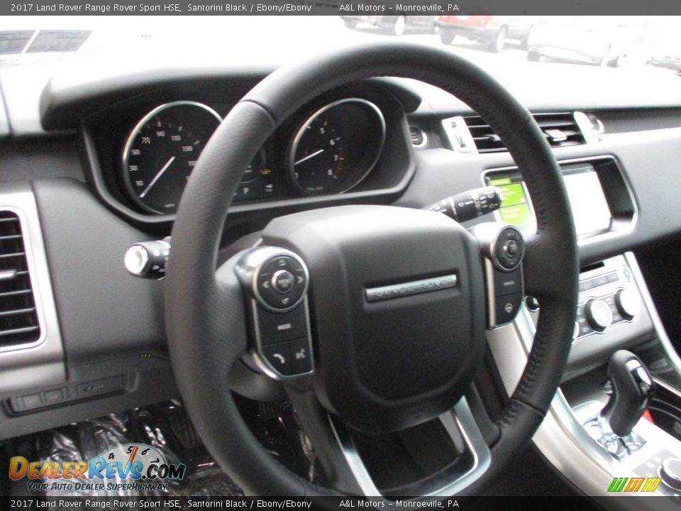 2017 Land Rover Range Rover Sport HSE Santorini Black / Ebony/Ebony Photo #15