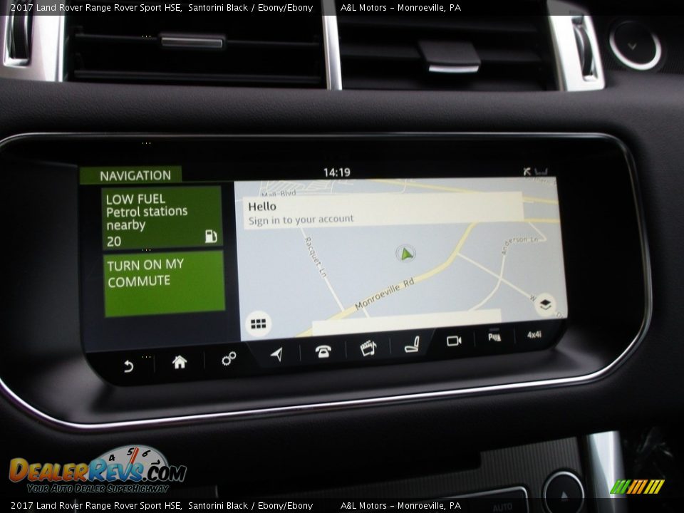 2017 Land Rover Range Rover Sport HSE Santorini Black / Ebony/Ebony Photo #17