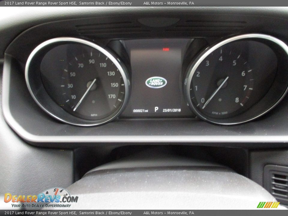 2017 Land Rover Range Rover Sport HSE Santorini Black / Ebony/Ebony Photo #19