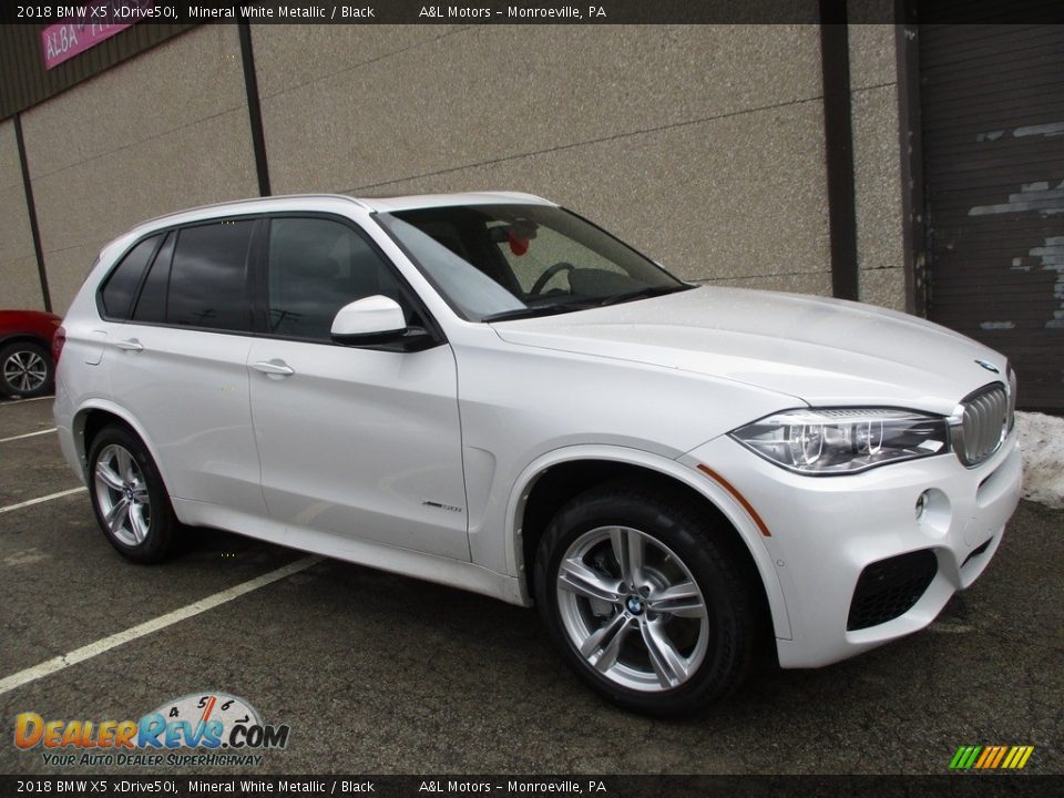 2018 BMW X5 xDrive50i Mineral White Metallic / Black Photo #1