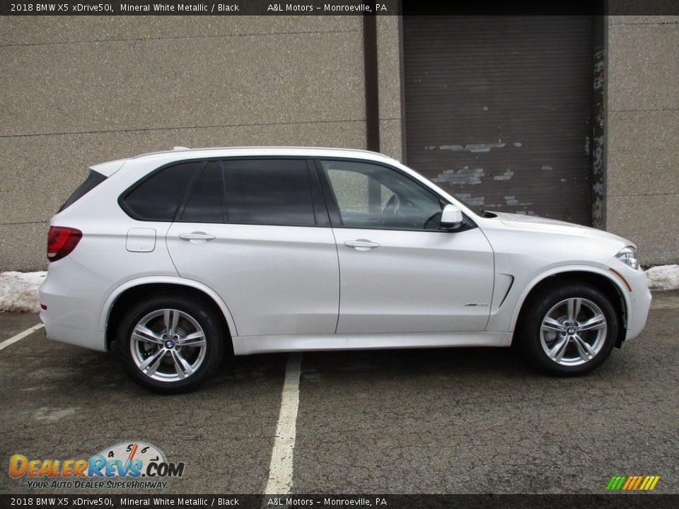 2018 BMW X5 xDrive50i Mineral White Metallic / Black Photo #2