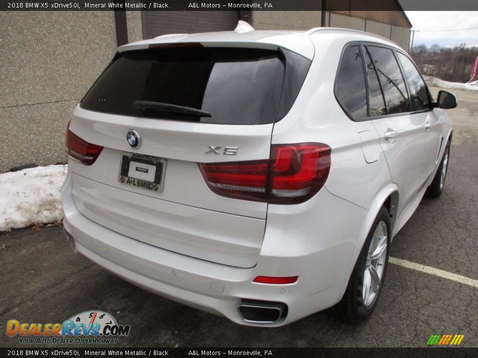 2018 BMW X5 xDrive50i Mineral White Metallic / Black Photo #3