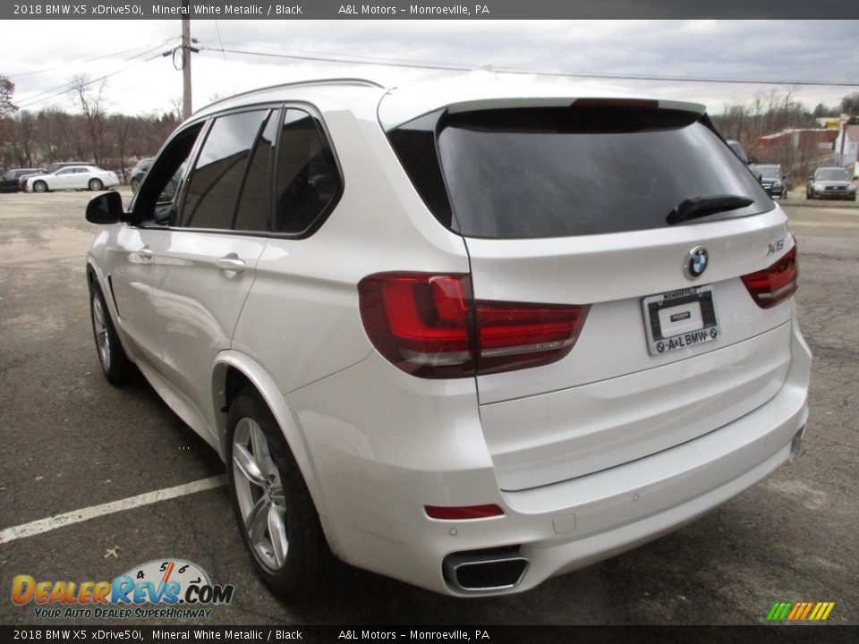 2018 BMW X5 xDrive50i Mineral White Metallic / Black Photo #5