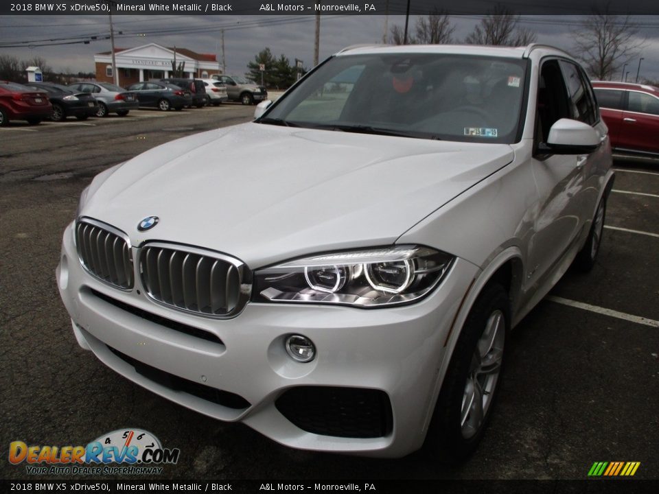 2018 BMW X5 xDrive50i Mineral White Metallic / Black Photo #7