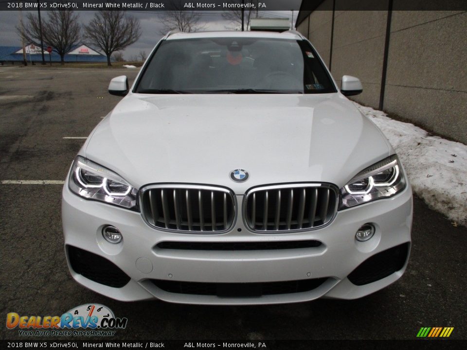 2018 BMW X5 xDrive50i Mineral White Metallic / Black Photo #8