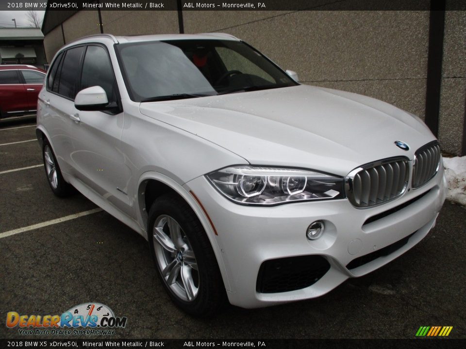 2018 BMW X5 xDrive50i Mineral White Metallic / Black Photo #9