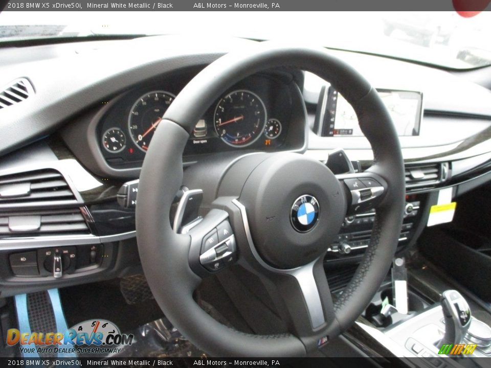 2018 BMW X5 xDrive50i Mineral White Metallic / Black Photo #14