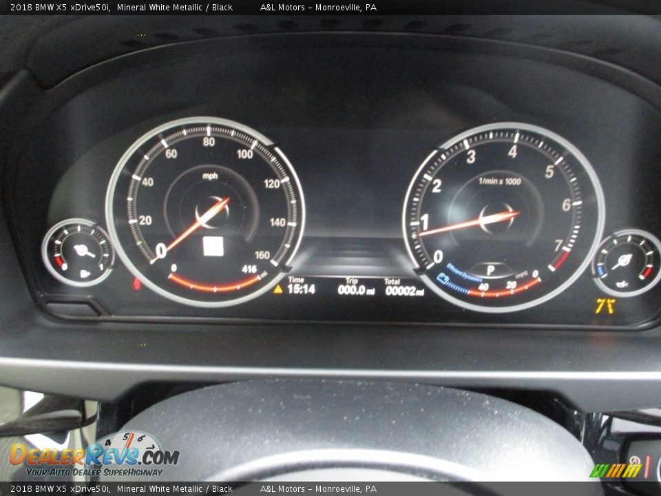 2018 BMW X5 xDrive50i Mineral White Metallic / Black Photo #20