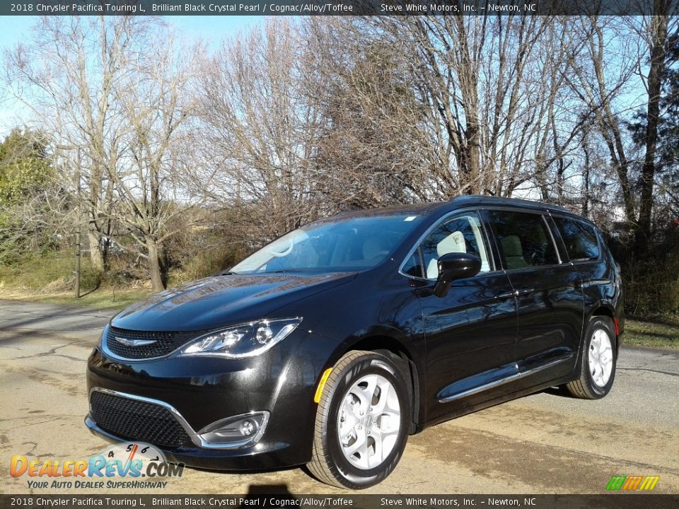 2018 Chrysler Pacifica Touring L Brilliant Black Crystal Pearl / Cognac/Alloy/Toffee Photo #2