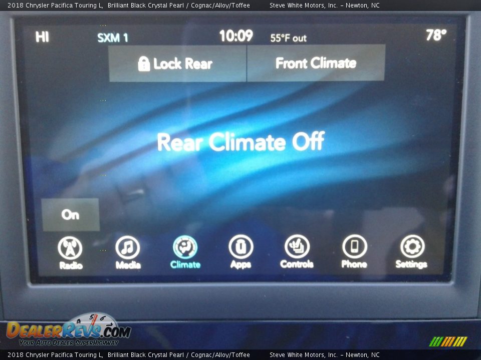 2018 Chrysler Pacifica Touring L Brilliant Black Crystal Pearl / Cognac/Alloy/Toffee Photo #25