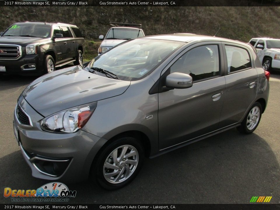 2017 Mitsubishi Mirage SE Mercury Gray / Black Photo #3