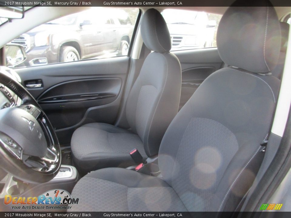 2017 Mitsubishi Mirage SE Mercury Gray / Black Photo #8