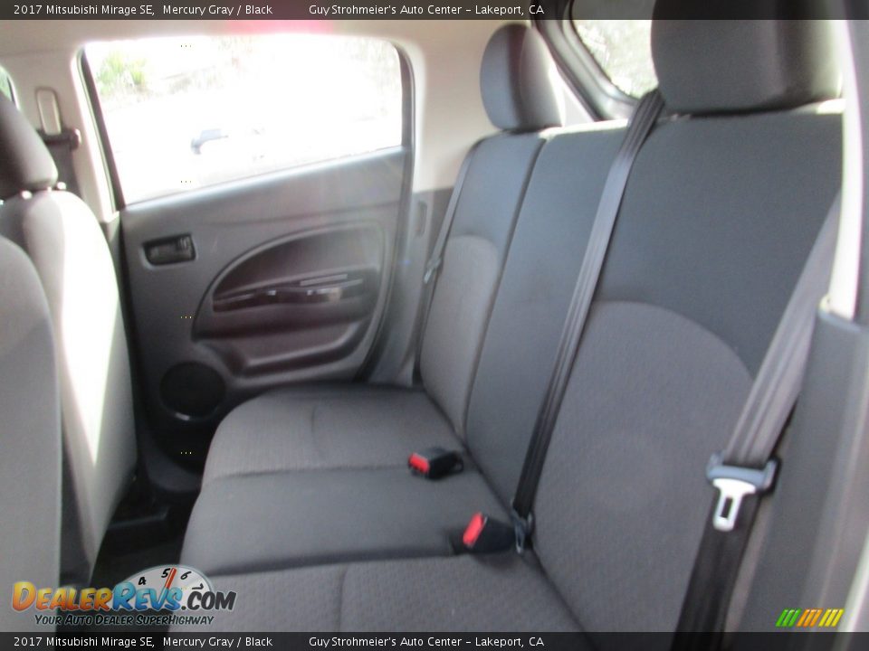 2017 Mitsubishi Mirage SE Mercury Gray / Black Photo #9