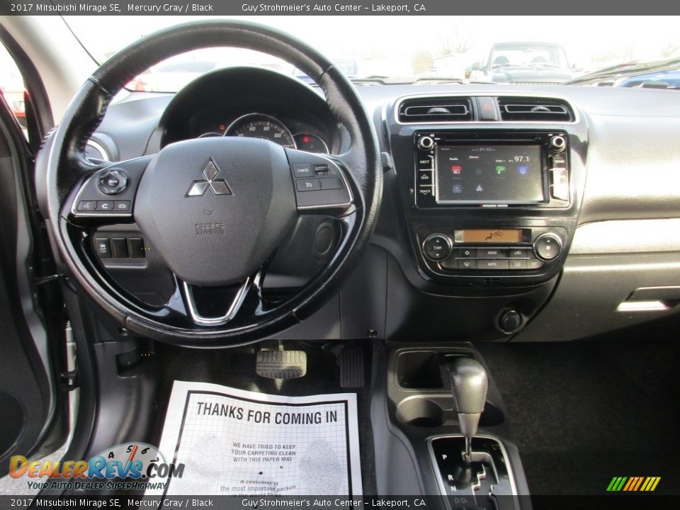 2017 Mitsubishi Mirage SE Mercury Gray / Black Photo #10