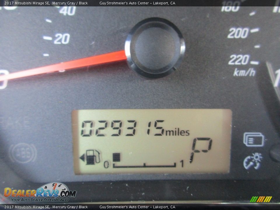 2017 Mitsubishi Mirage SE Mercury Gray / Black Photo #11