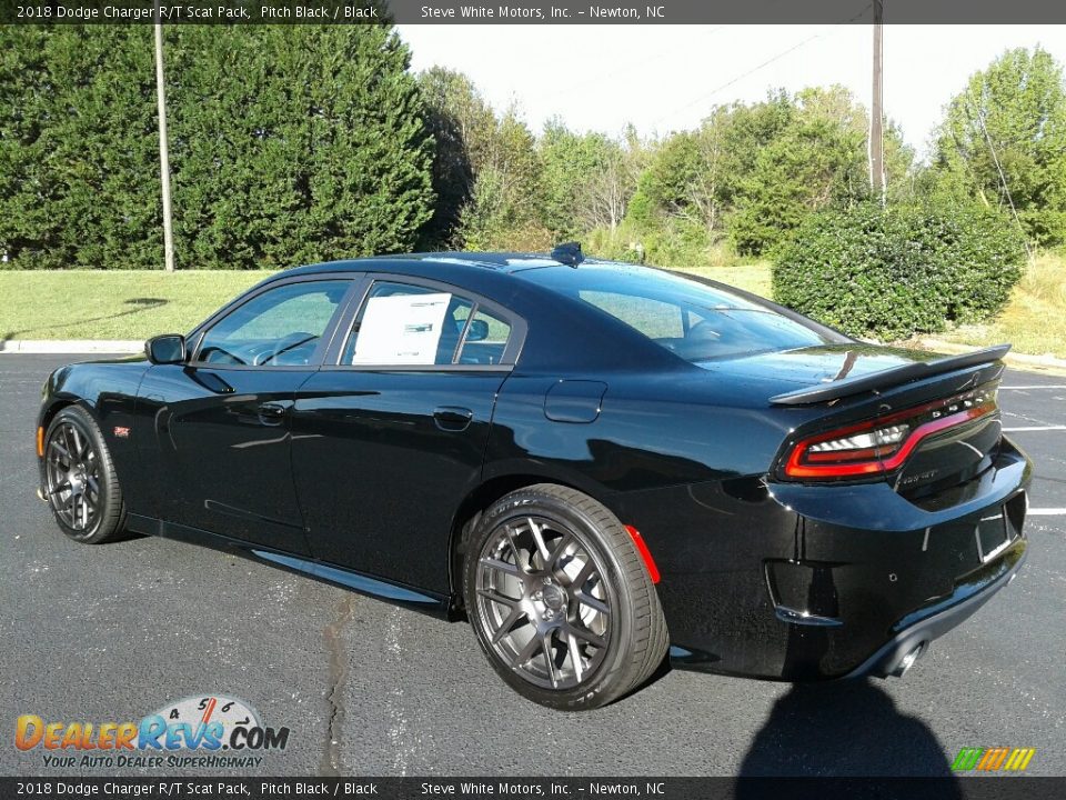 2018 Dodge Charger R/T Scat Pack Pitch Black / Black Photo #8