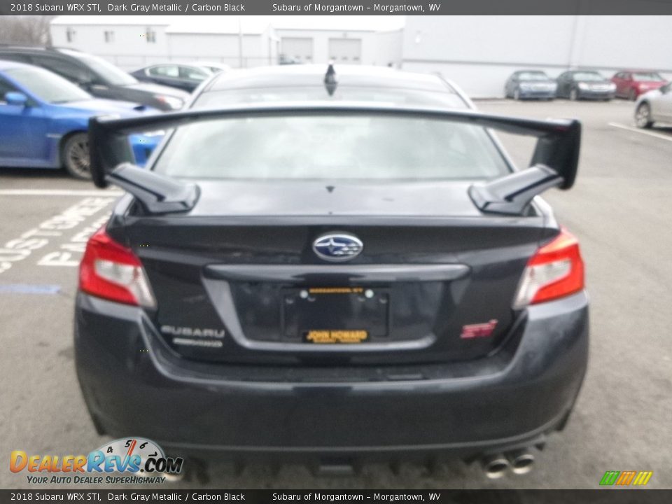 2018 Subaru WRX STI Dark Gray Metallic / Carbon Black Photo #5