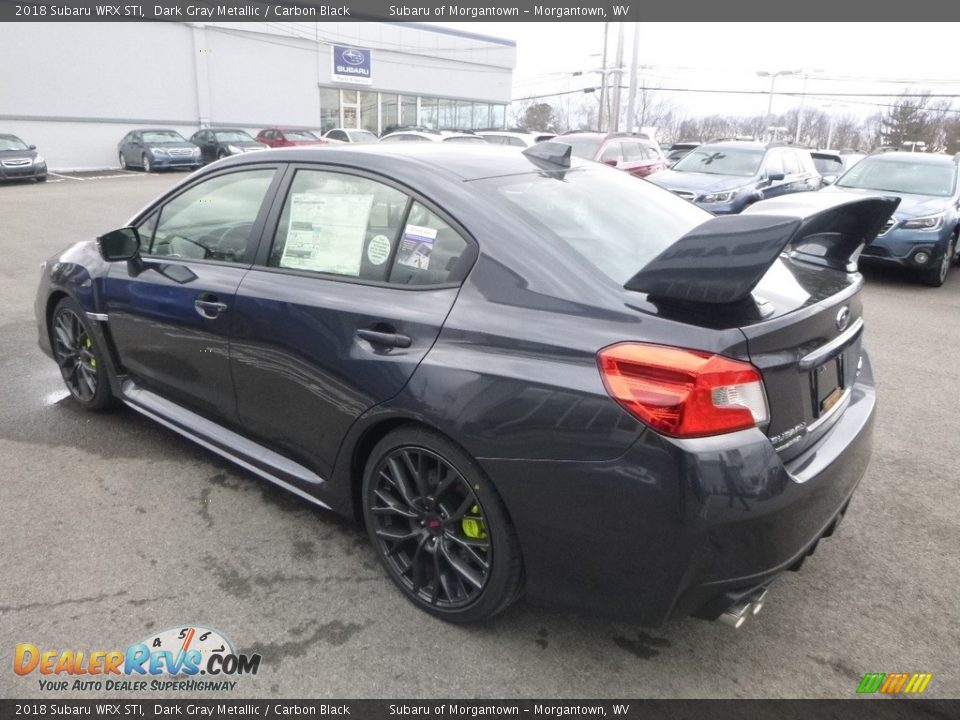 2018 Subaru WRX STI Dark Gray Metallic / Carbon Black Photo #6