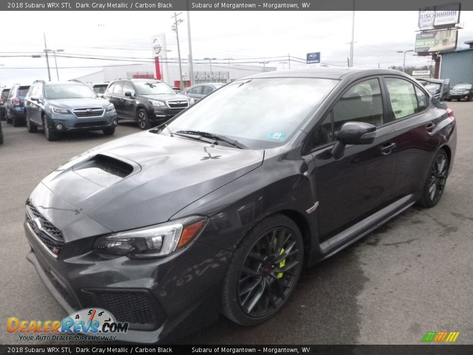 2018 Subaru WRX STI Dark Gray Metallic / Carbon Black Photo #8