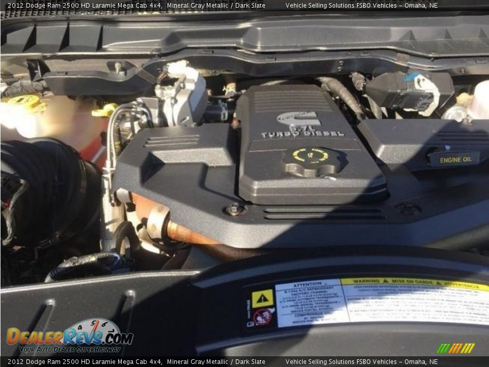 2012 Dodge Ram 2500 HD Laramie Mega Cab 4x4 Mineral Gray Metallic / Dark Slate Photo #10