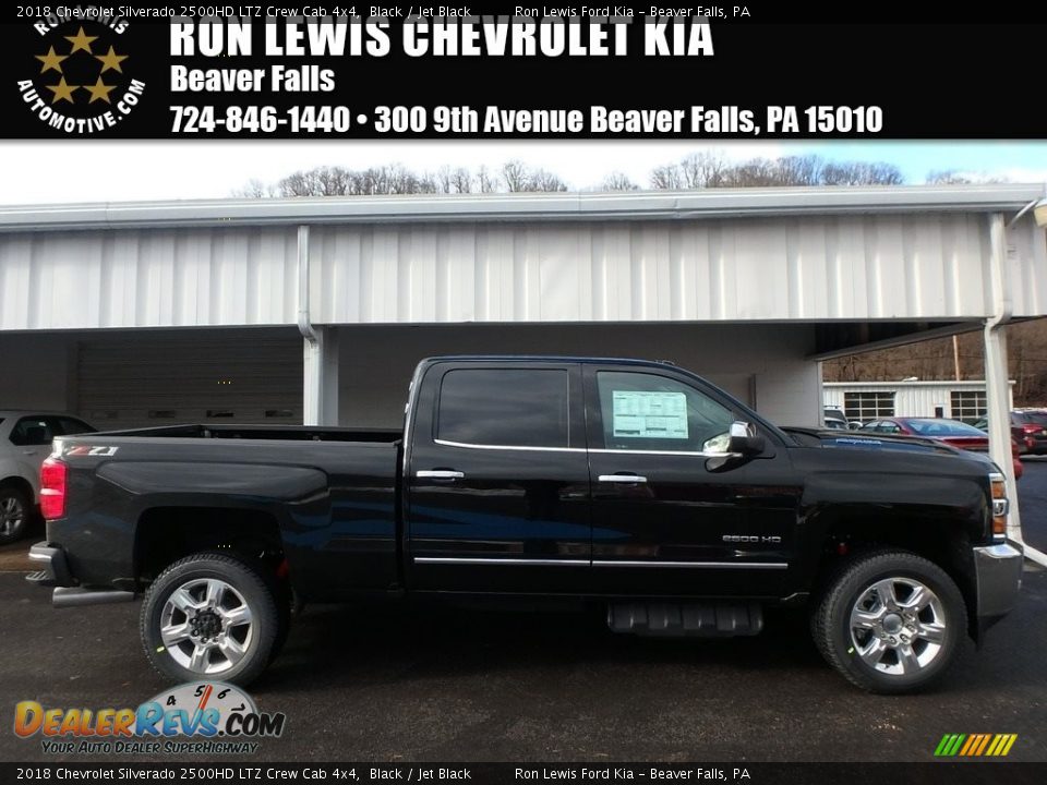 2018 Chevrolet Silverado 2500HD LTZ Crew Cab 4x4 Black / Jet Black Photo #1