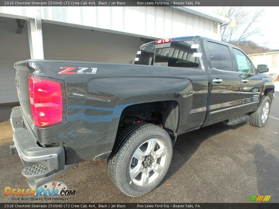 2018 Chevrolet Silverado 2500HD LTZ Crew Cab 4x4 Black / Jet Black Photo #3