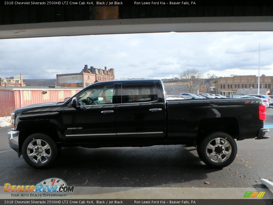 2018 Chevrolet Silverado 2500HD LTZ Crew Cab 4x4 Black / Jet Black Photo #6