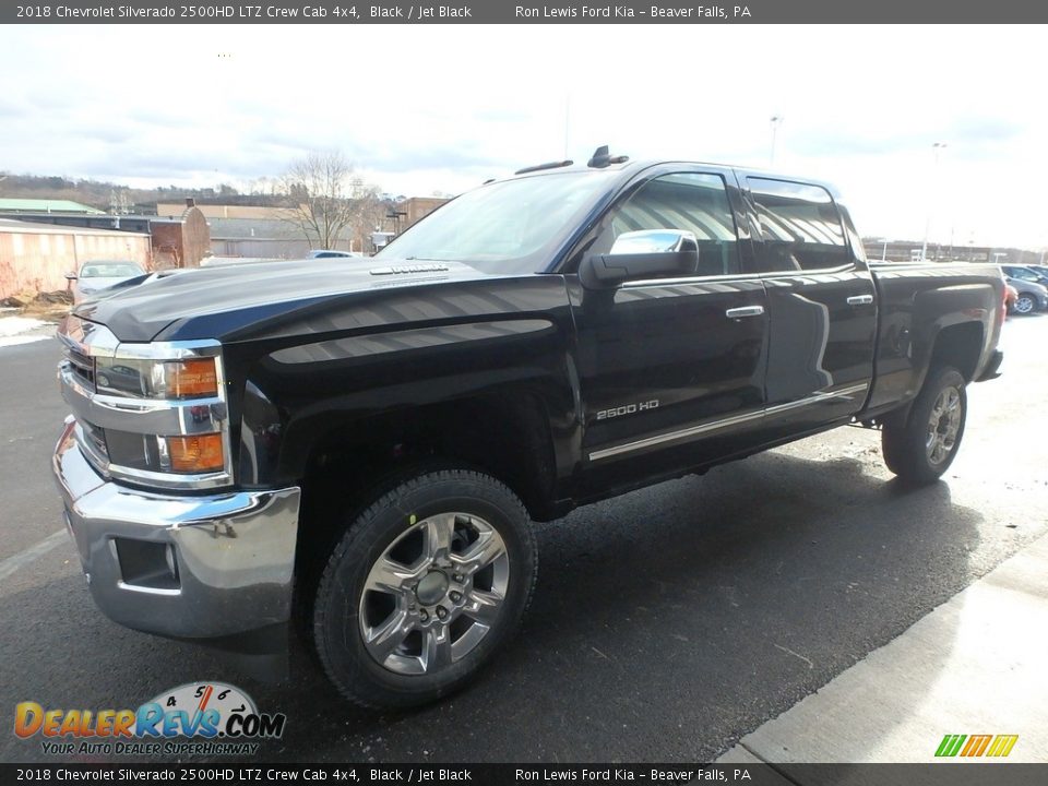 2018 Chevrolet Silverado 2500HD LTZ Crew Cab 4x4 Black / Jet Black Photo #7