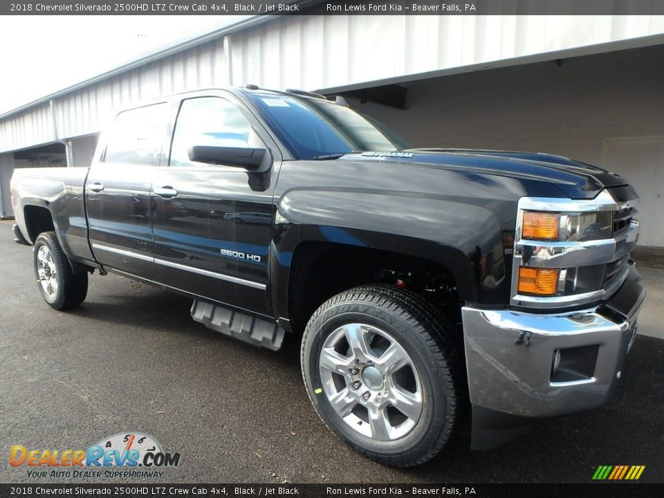 2018 Chevrolet Silverado 2500HD LTZ Crew Cab 4x4 Black / Jet Black Photo #9