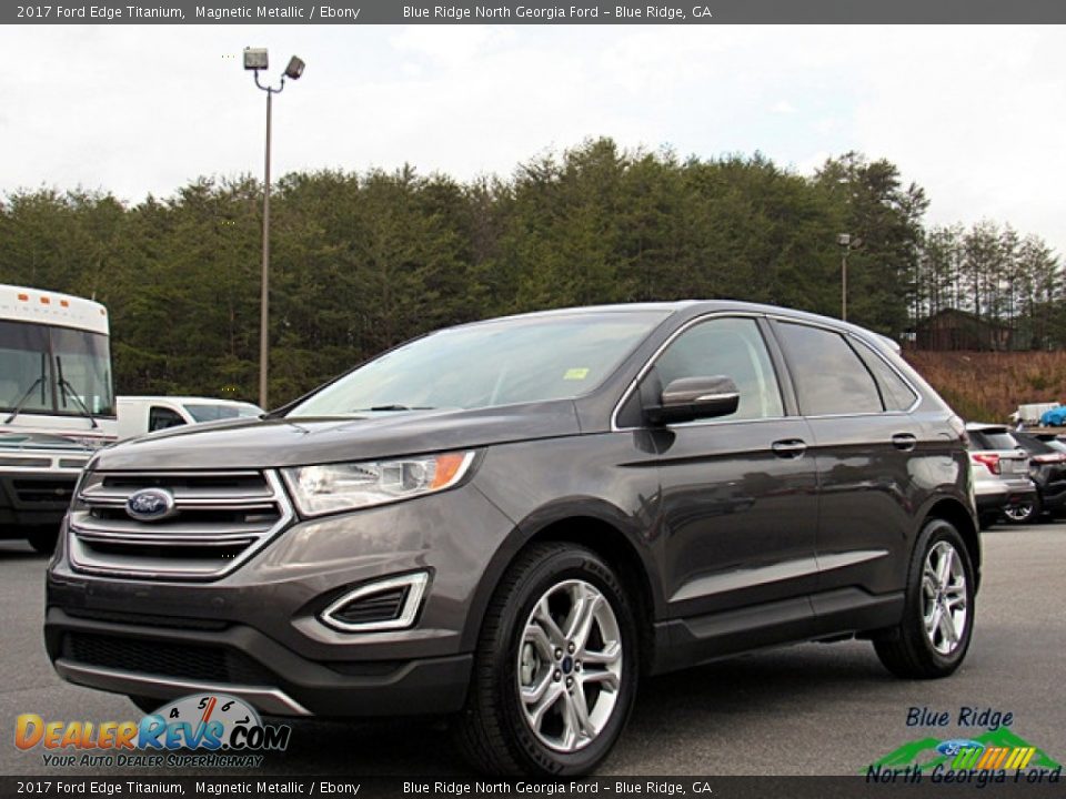 2017 Ford Edge Titanium Magnetic Metallic / Ebony Photo #1