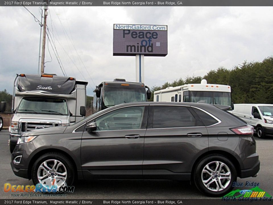 2017 Ford Edge Titanium Magnetic Metallic / Ebony Photo #2