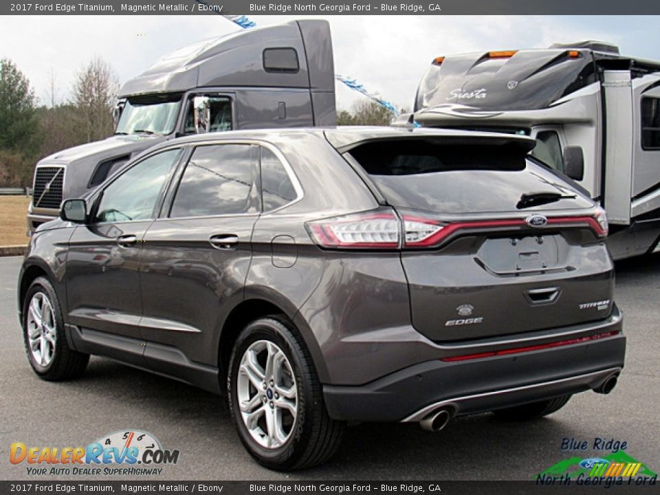 2017 Ford Edge Titanium Magnetic Metallic / Ebony Photo #3