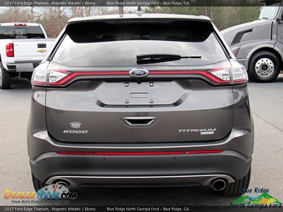 2017 Ford Edge Titanium Magnetic Metallic / Ebony Photo #4