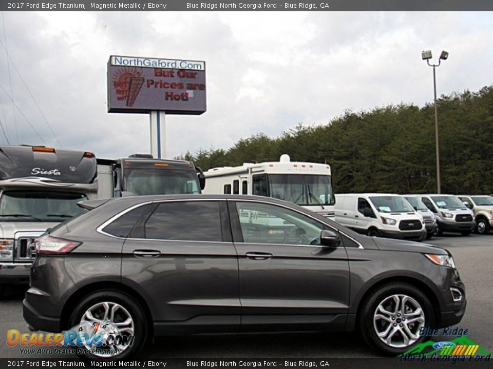 2017 Ford Edge Titanium Magnetic Metallic / Ebony Photo #6