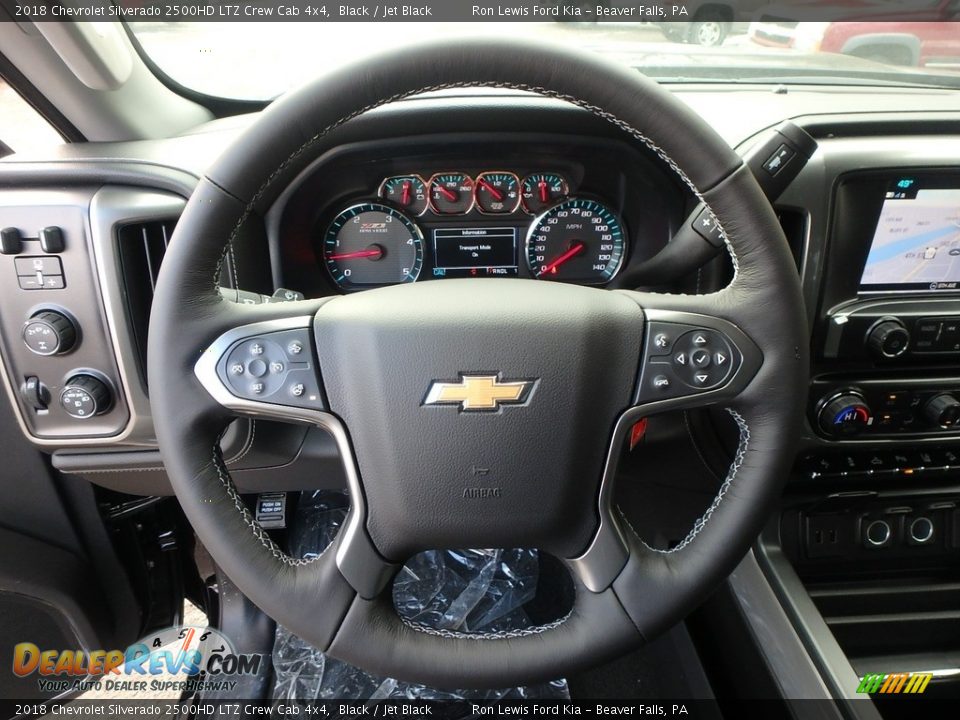 2018 Chevrolet Silverado 2500HD LTZ Crew Cab 4x4 Black / Jet Black Photo #16