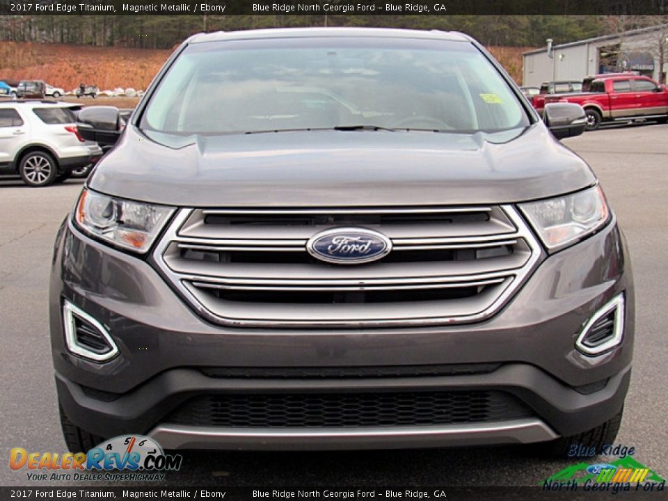 2017 Ford Edge Titanium Magnetic Metallic / Ebony Photo #8
