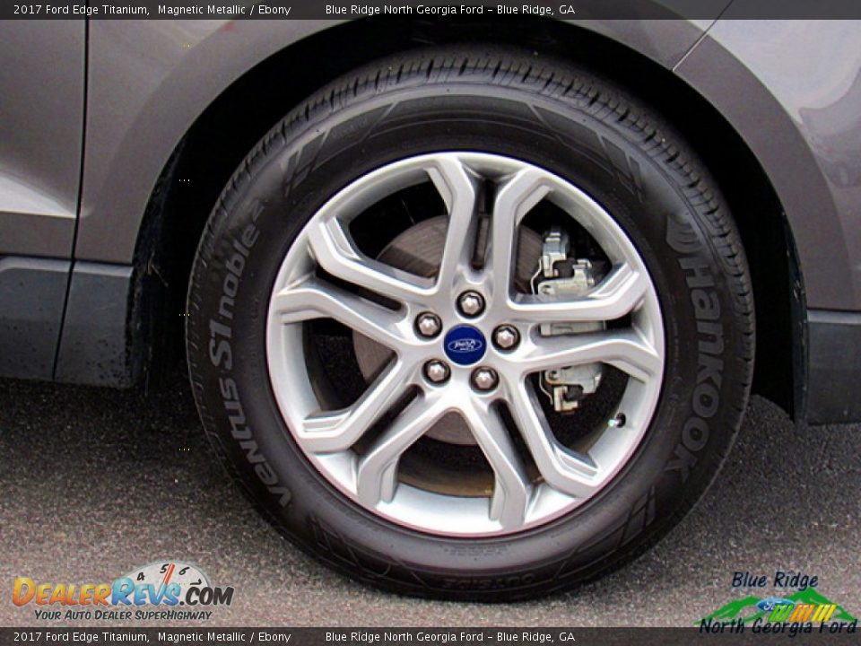 2017 Ford Edge Titanium Magnetic Metallic / Ebony Photo #9