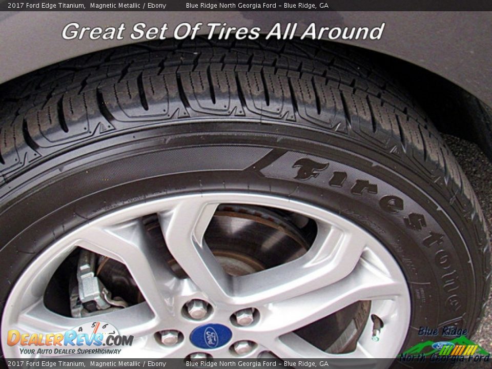 2017 Ford Edge Titanium Magnetic Metallic / Ebony Photo #10