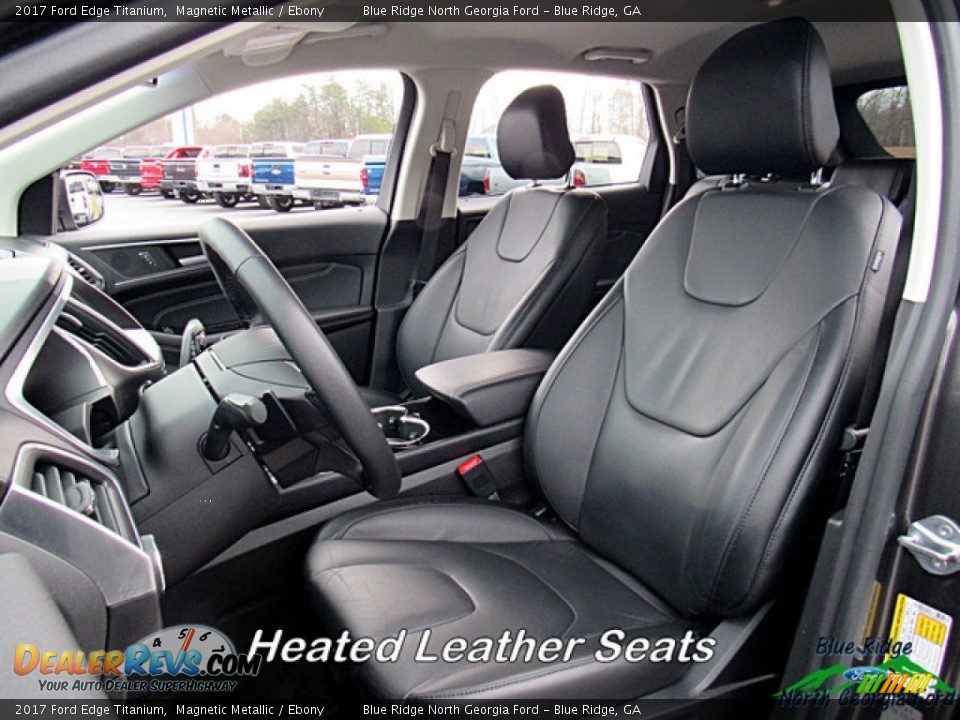 2017 Ford Edge Titanium Magnetic Metallic / Ebony Photo #11