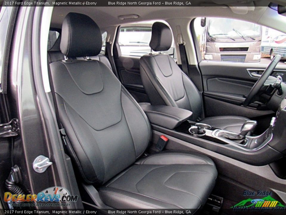 2017 Ford Edge Titanium Magnetic Metallic / Ebony Photo #12