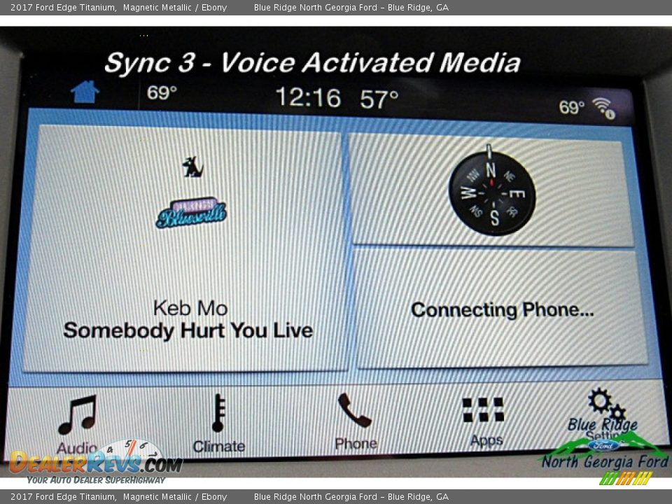 2017 Ford Edge Titanium Magnetic Metallic / Ebony Photo #19
