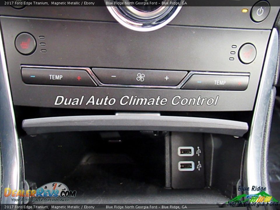 2017 Ford Edge Titanium Magnetic Metallic / Ebony Photo #21