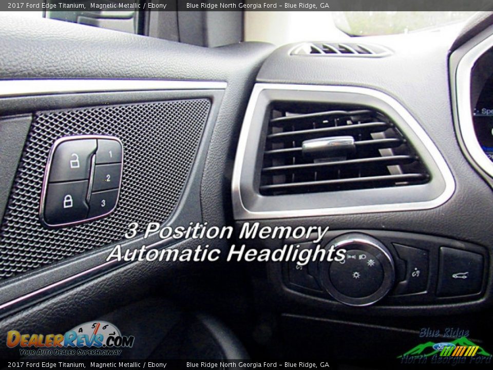 2017 Ford Edge Titanium Magnetic Metallic / Ebony Photo #22