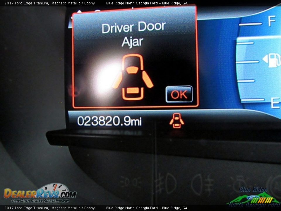 2017 Ford Edge Titanium Magnetic Metallic / Ebony Photo #23